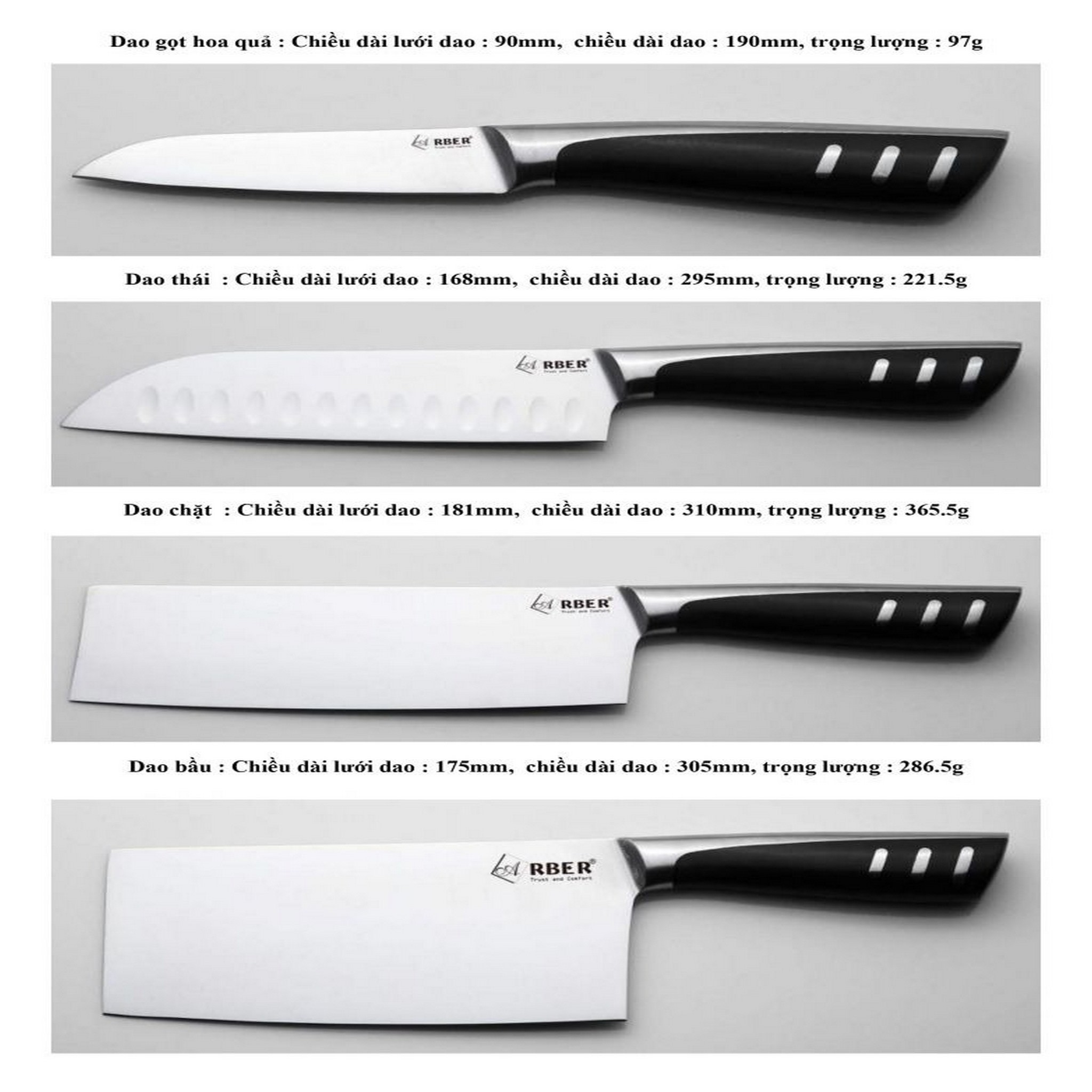 ABSCR14-5 Bộ dao 5 món