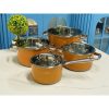 Bộ nồi 5 món mầu cam AN-05SMC