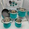 AN05SMDT Bộ nồi inox 5 món sơn màu