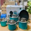 AN05SMDT Bộ nồi inox 5 món sơn màu
