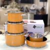 Bộ nồi 5 món mầu cam AN-05SMC