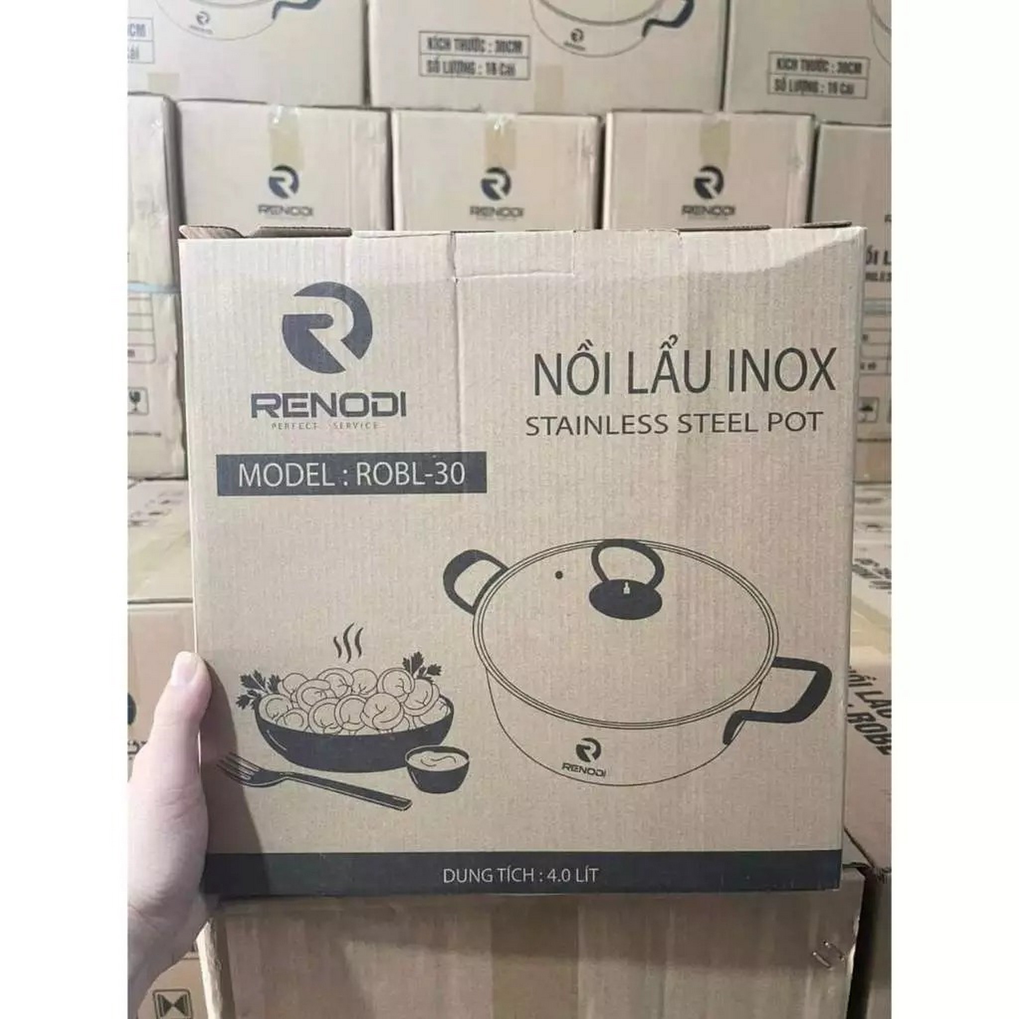 Nồi lẩu inox Renodi model: Robl-30