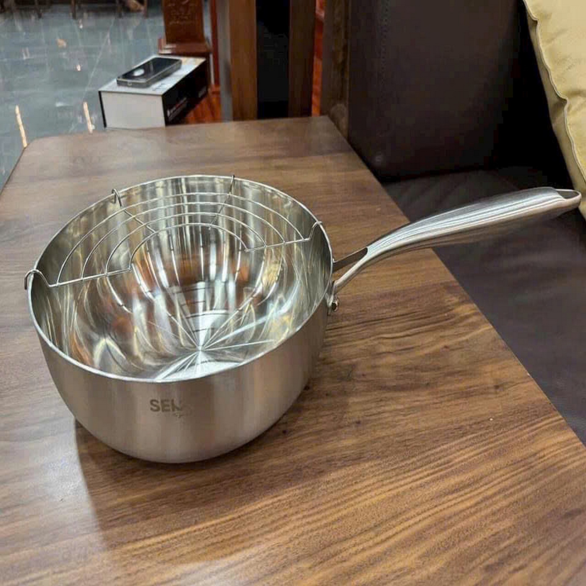 Chảo tuyết inox đúc nguyên khối SEKA size 26