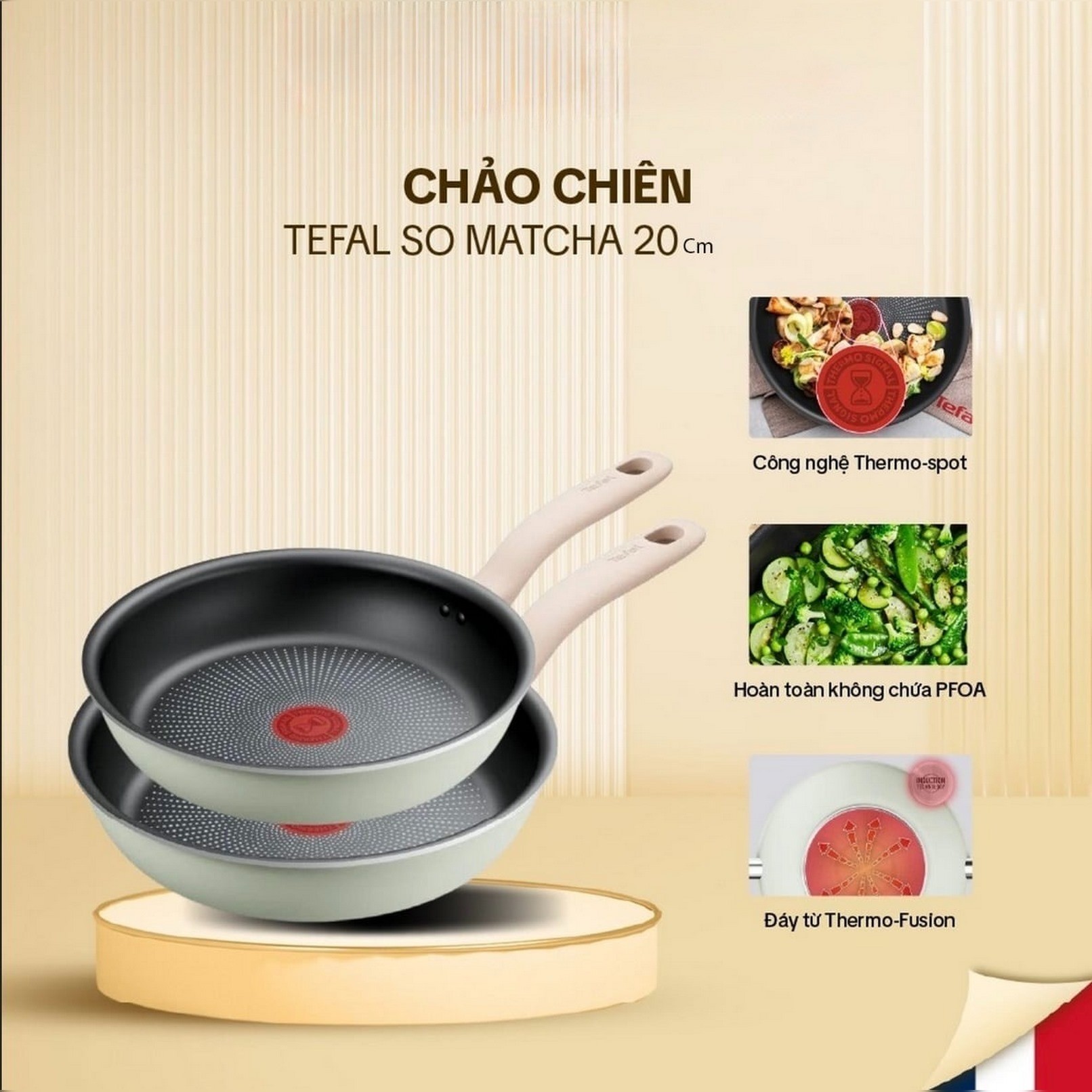Chảo chiên Tefal so matcha 20cm