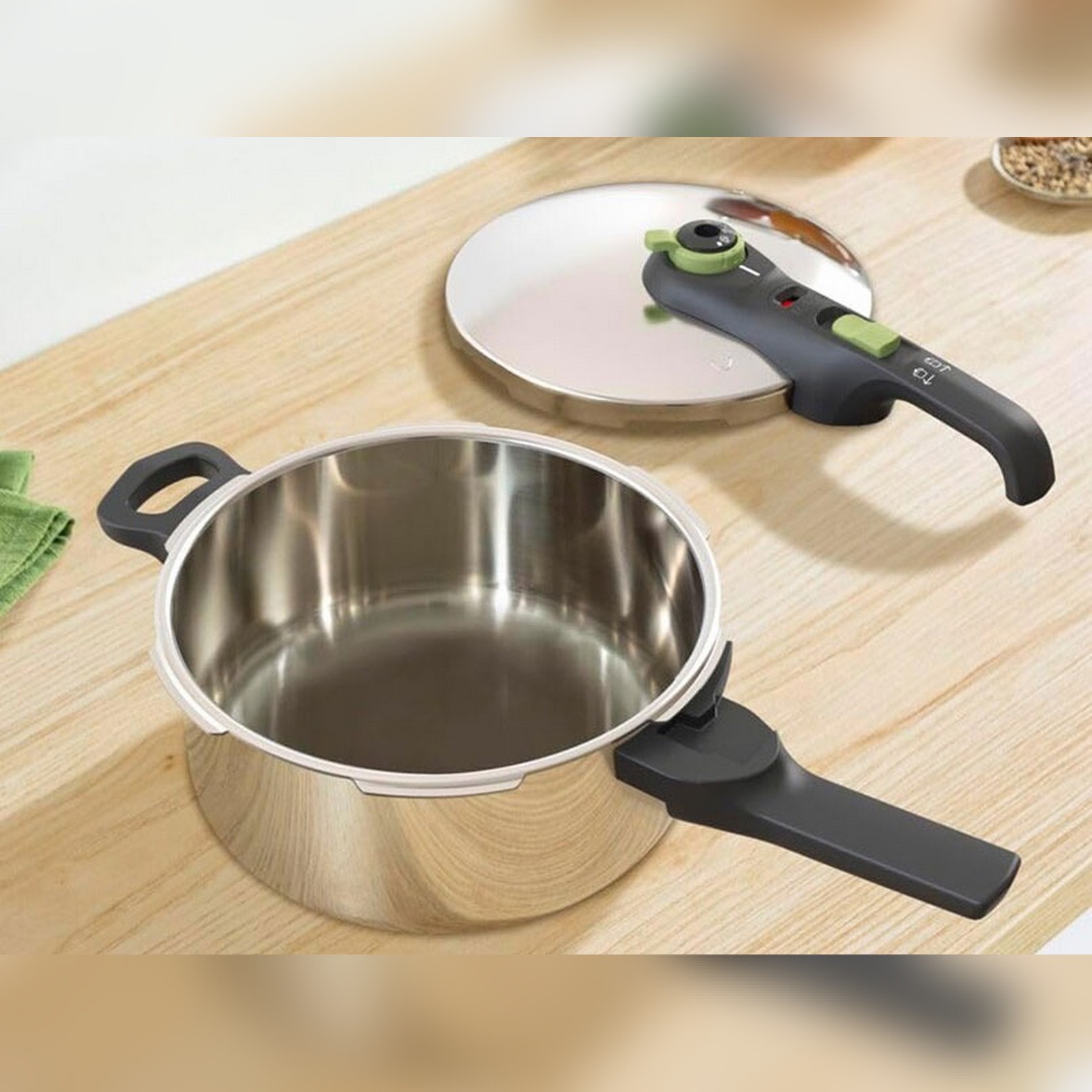 Nồi áp suất Inox cao cấp Tefal Secure Trendy, 4L