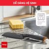 Dao làm bếp phủ Titanium bản lớn Santoku Tefal Fresh Kitchen K1220104-12cm