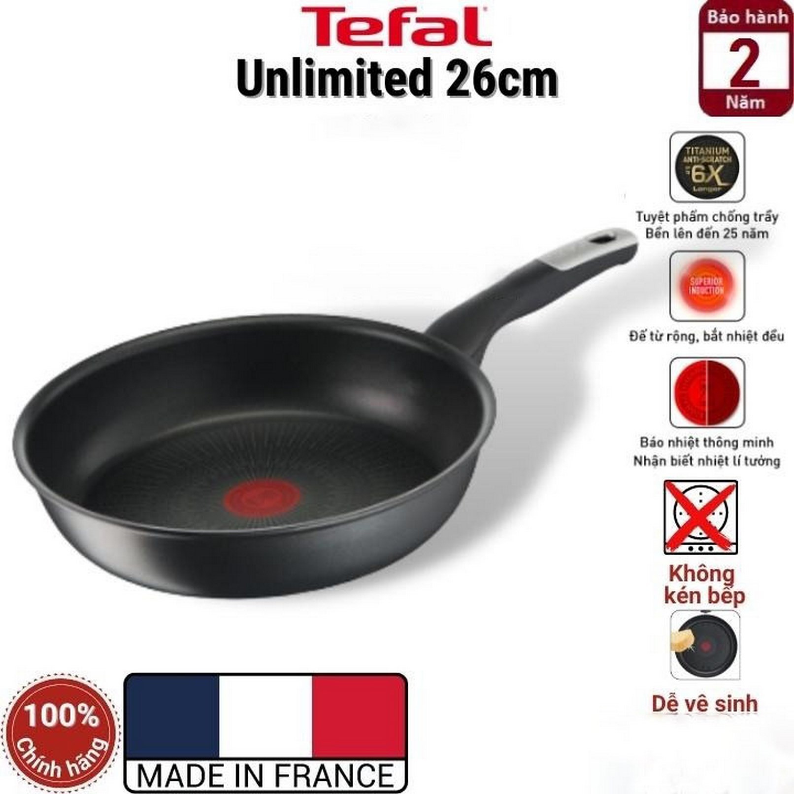 Chảo chiên Tefal Unlimited 26cm