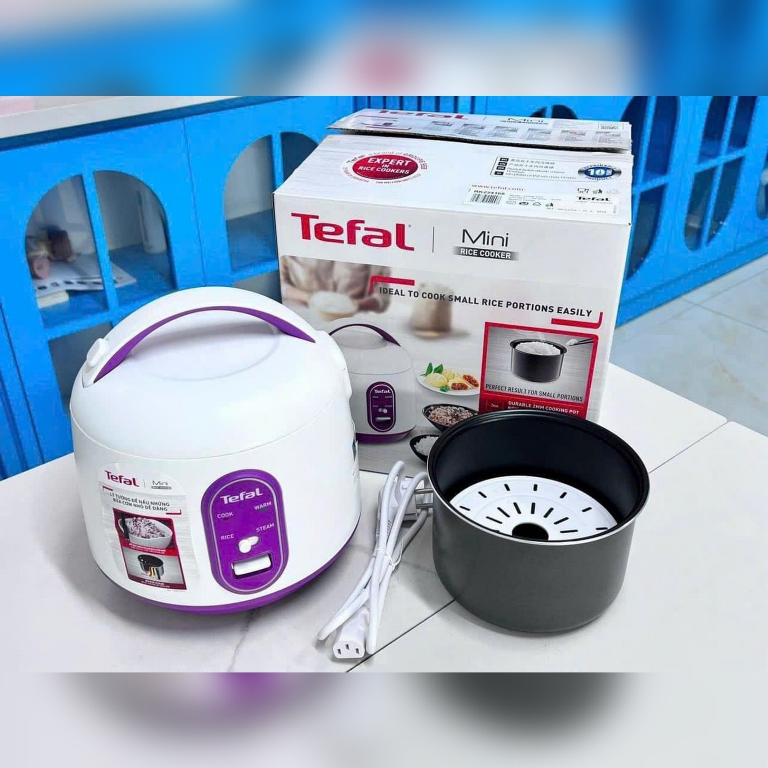 Nồi cơm điện cơ mini Tefal RK224168 - 0.7L