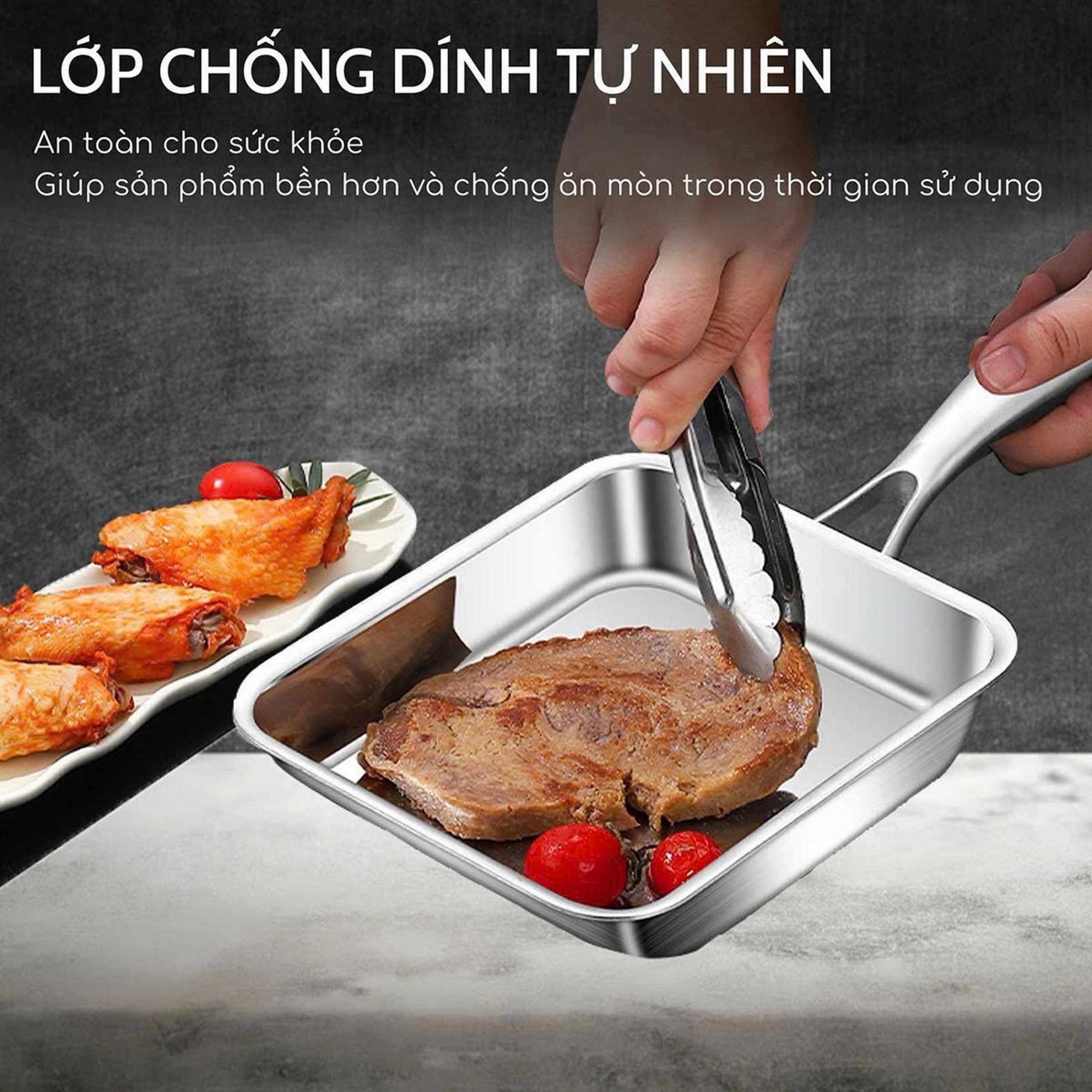 Chảo vuông inox Seka SK6020
