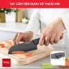 Dao làm bếp phủ Titanium bản lớn Santoku Tefal Fresh Kitchen K1220104-12cm