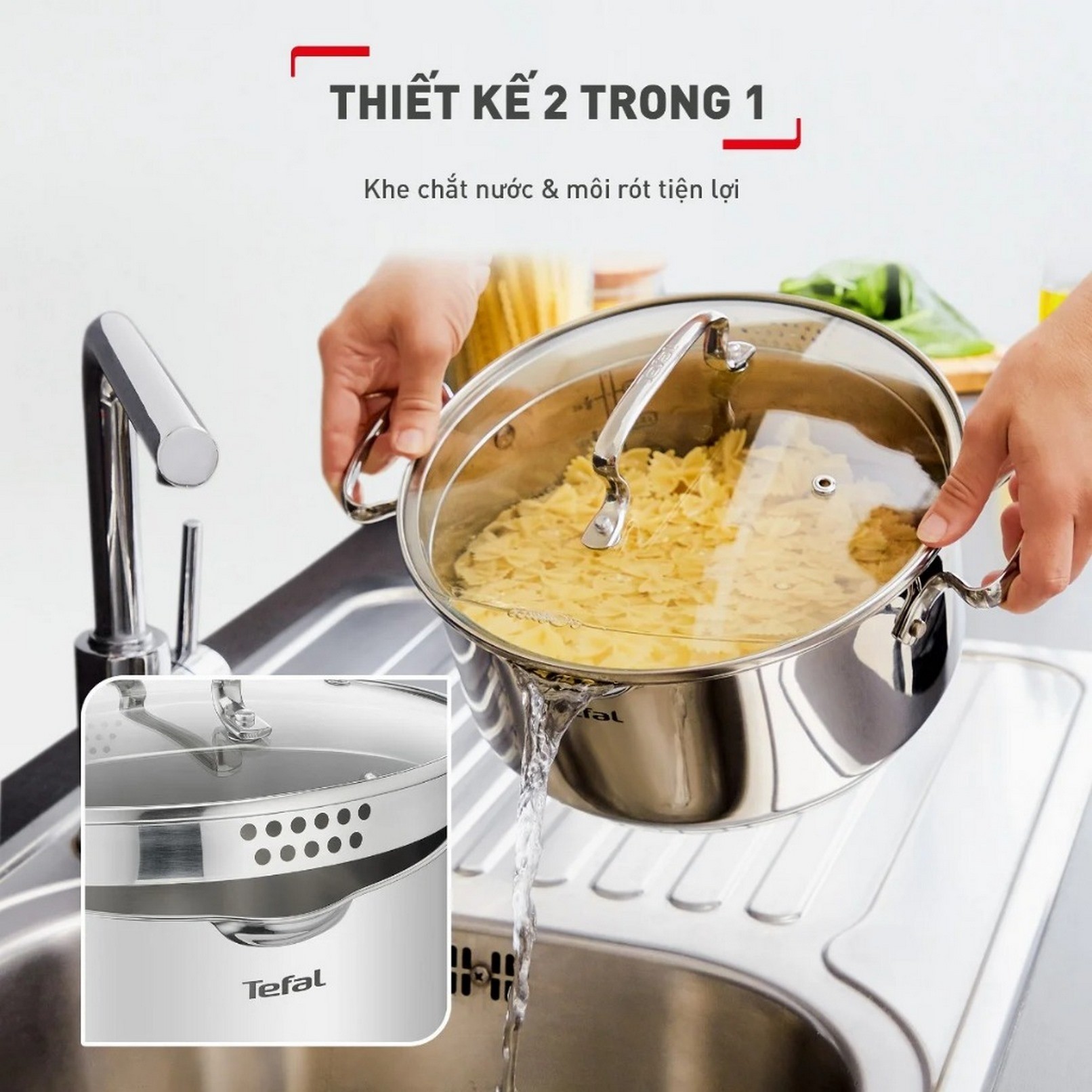 Nồi Tefal Duetto Plus 18cm, 1.9L
