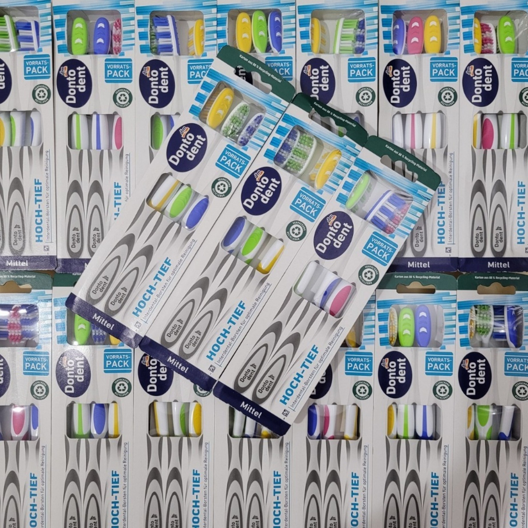 Bàn chải Dontodent người lớn - set 3 chiếc 1367