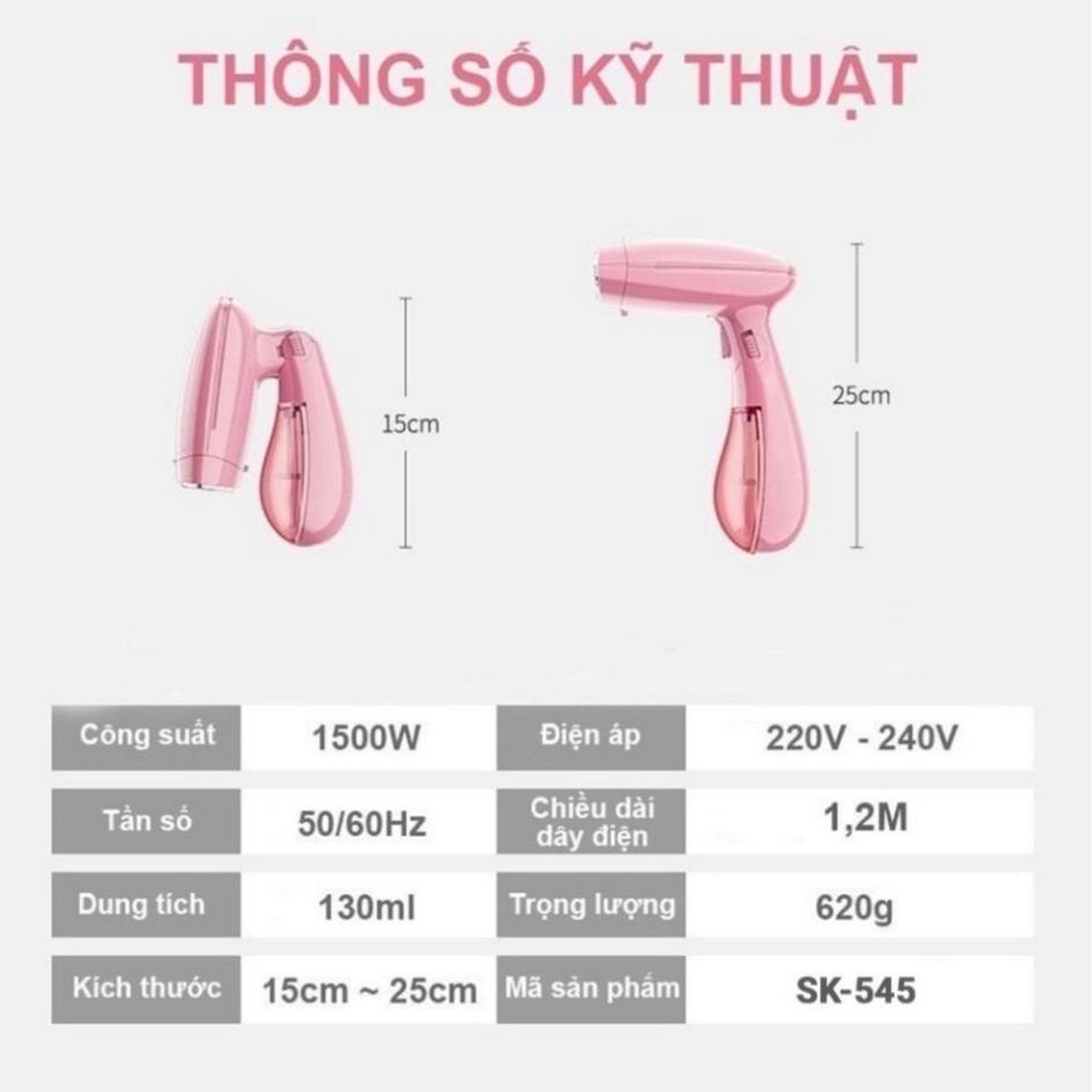 Bàn là hơi nước Seka SK545