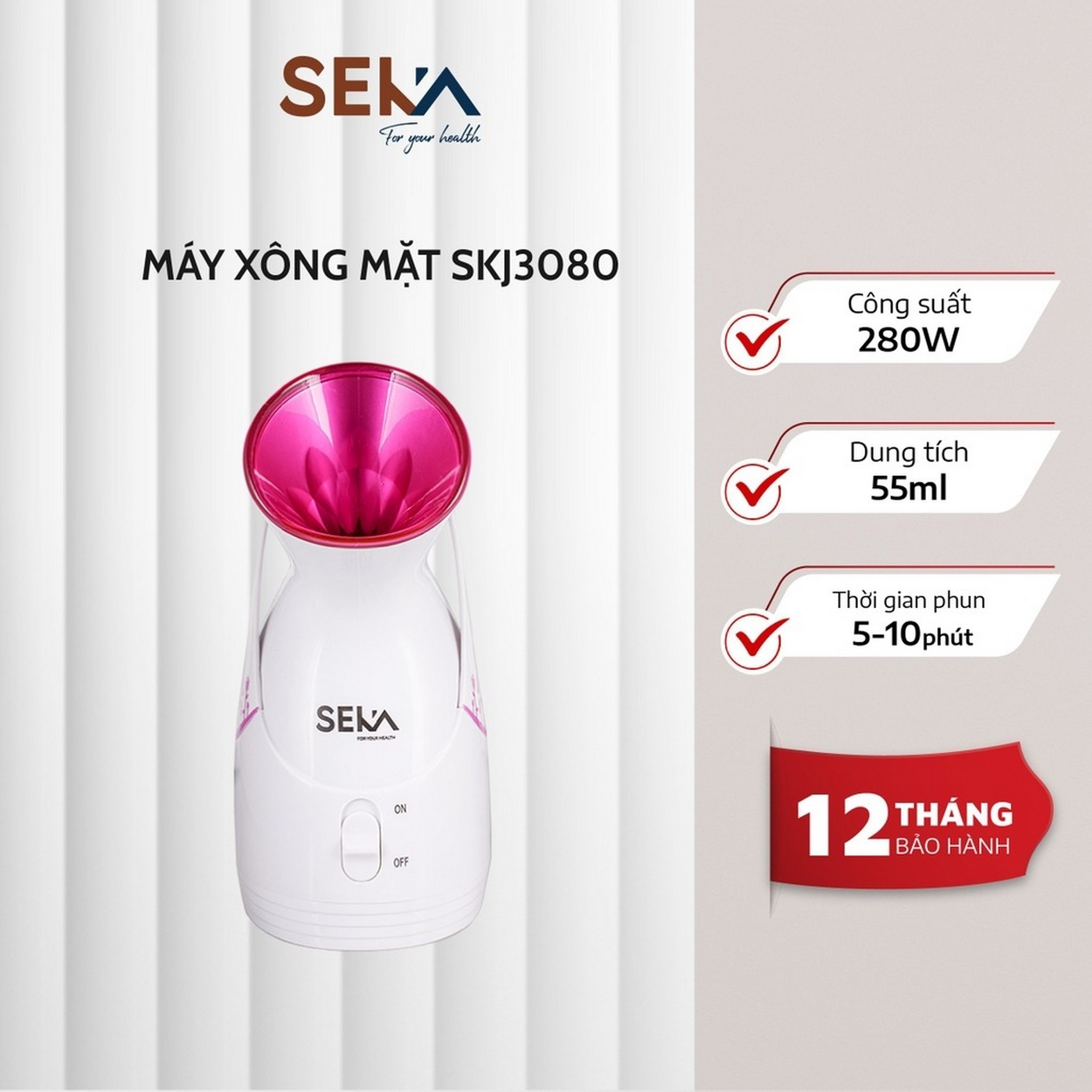 Máy xông mặt Seka SKJ3080