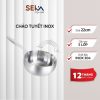 Chảo tuyết inox đúc nguyên khối SEKA size 24