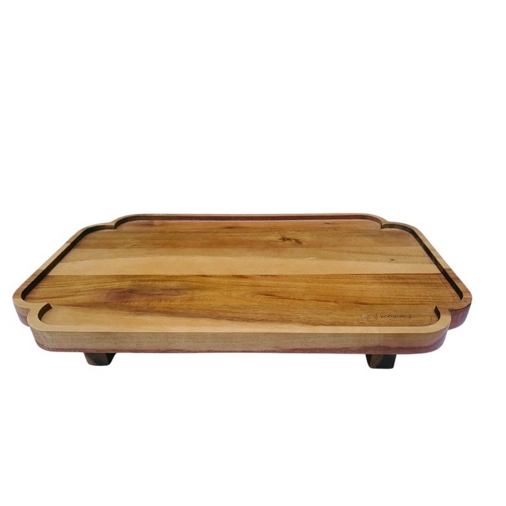 Khay trà bằng gỗ Kaiyo hình chữ nhật, kích thước 25*40cm