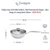Chảo inox 316 liền khối 5-ply Premium Kaiyo - sâu lòng vung kính 24cm