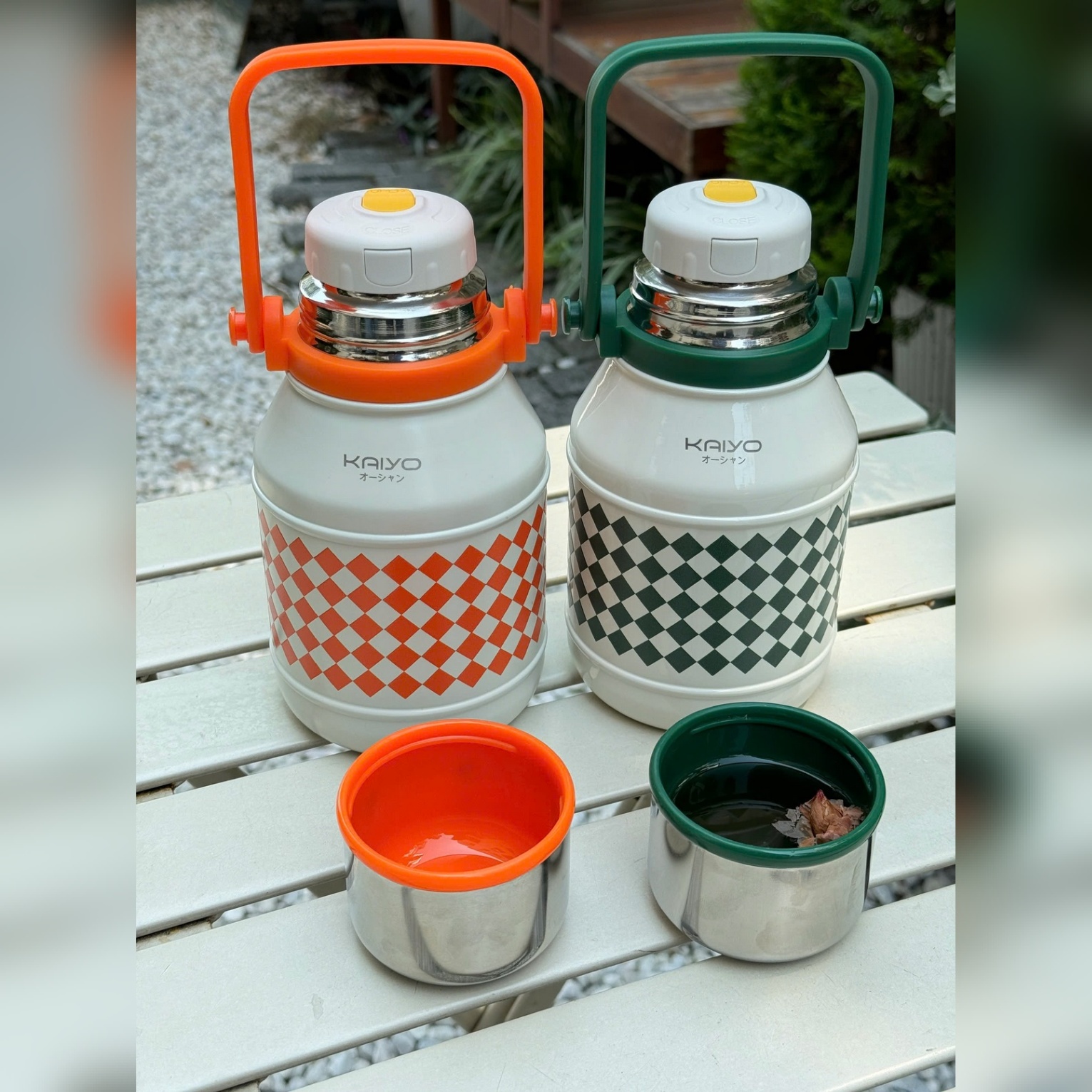 Bình giữ nhiệt Kaiyo 2 lớp inox dung tích 800ml, màu cam