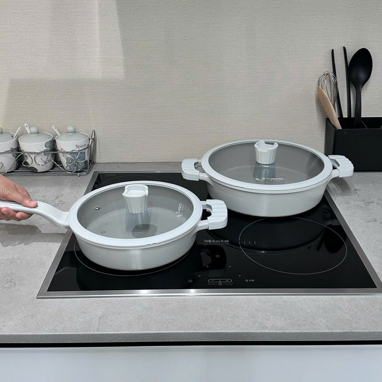 Quánh nhôm đức full induction Ocean Waves Kaiyo size 18cm