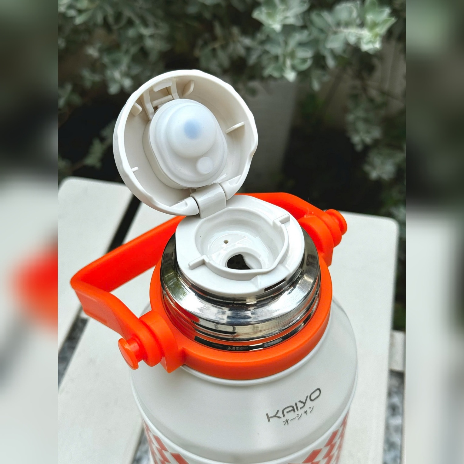 Bình giữ nhiệt Kaiyo 2 lớp inox dung tích 800ml, màu cam