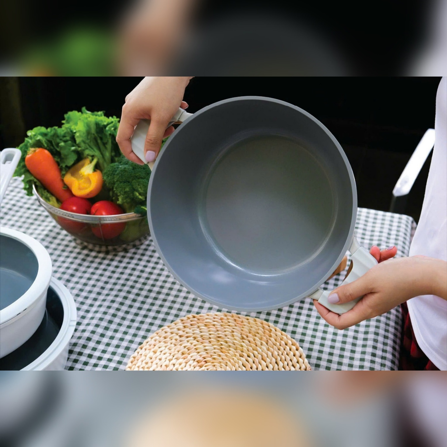 Nồi nhôm đức full induction Ocean Waves Kaiyo size 24cm