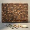 Thớt thái gỗ Teak đầu cây Kaiyo hình chữ nhật 30 x 20 x 2,5cm