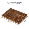Thớt thái gỗ Teak đầu cây Kaiyo hình chữ nhật 35 x 25 x 2,5cm