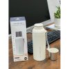 Bình giữ nhiệt 2 lớp inox Kaiyo màu be 600ml