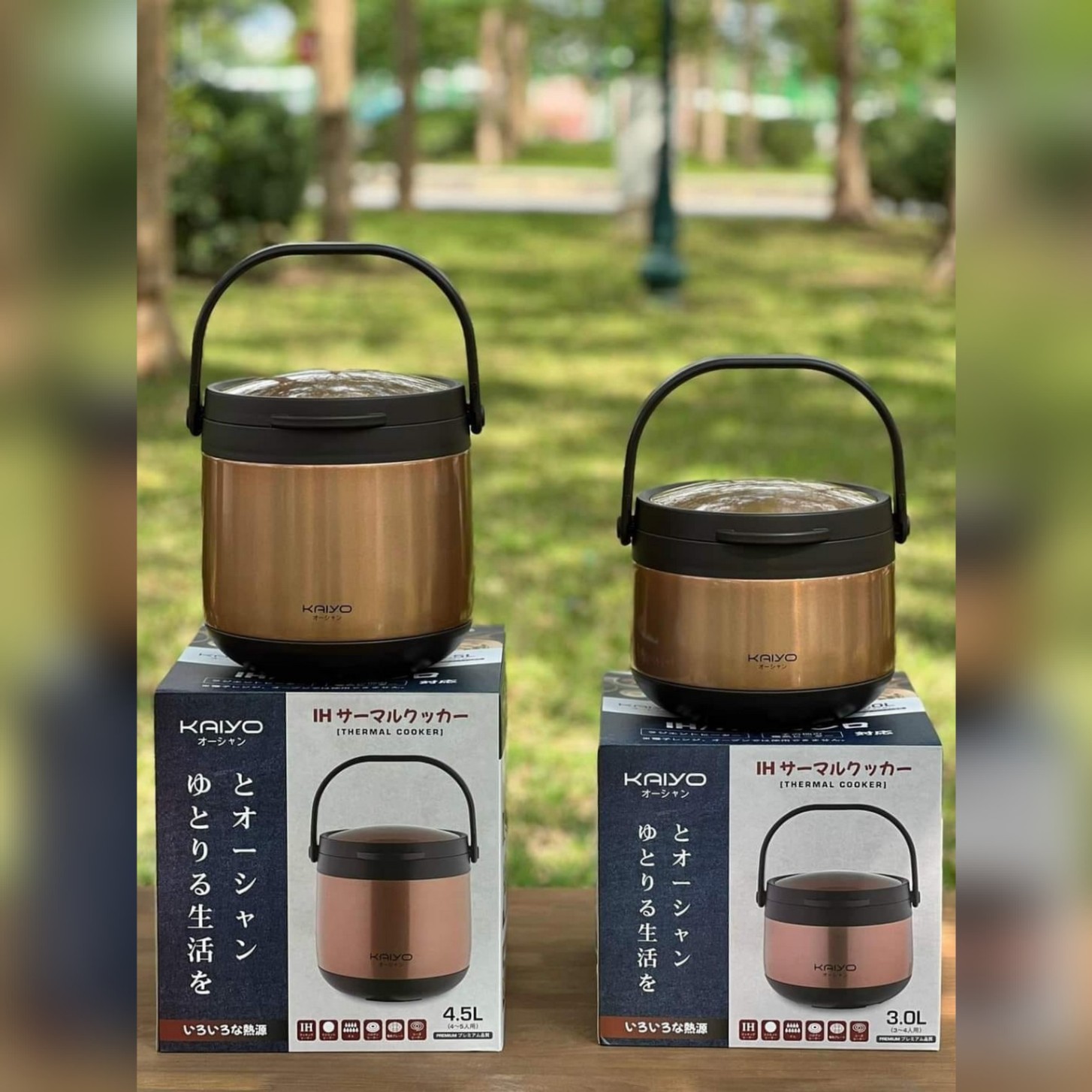 Nồi ủ chân không Kaiyo màu vàng, dung tích 3,0 lít