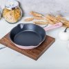 Chảo gang Oceno có vòi rót màu hồng 16cm
