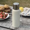 Bình giữ nhiệt 2 lớp inox Kaiyo màu be 600ml