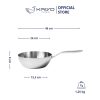 Chảo đúc inox 3 lớp đáy liền sâu lòng Tri-Ply Kaiyo size 26cm