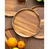 Khay gỗ Kaiyo hình tròn, đường kính 30cm