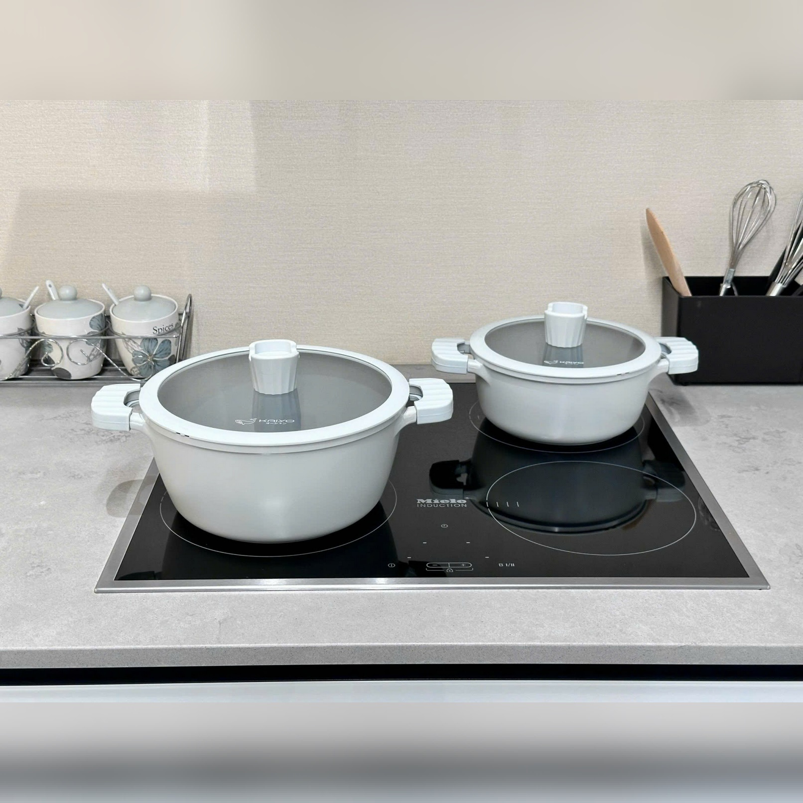 Nồi nhôm đức full induction Ocean Waves Kaiyo size 24cm