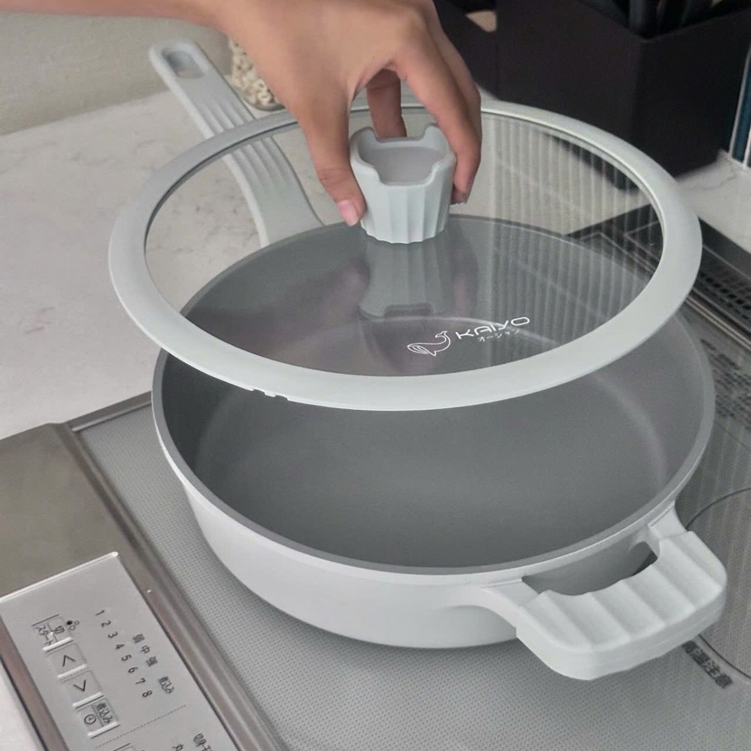 Quánh nhôm đức full induction Ocean Waves Kaiyo size 18cm