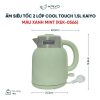 Ấm siêu tốc 2 lớp cool touch 1.5l Kaiyo , màu xanh mint