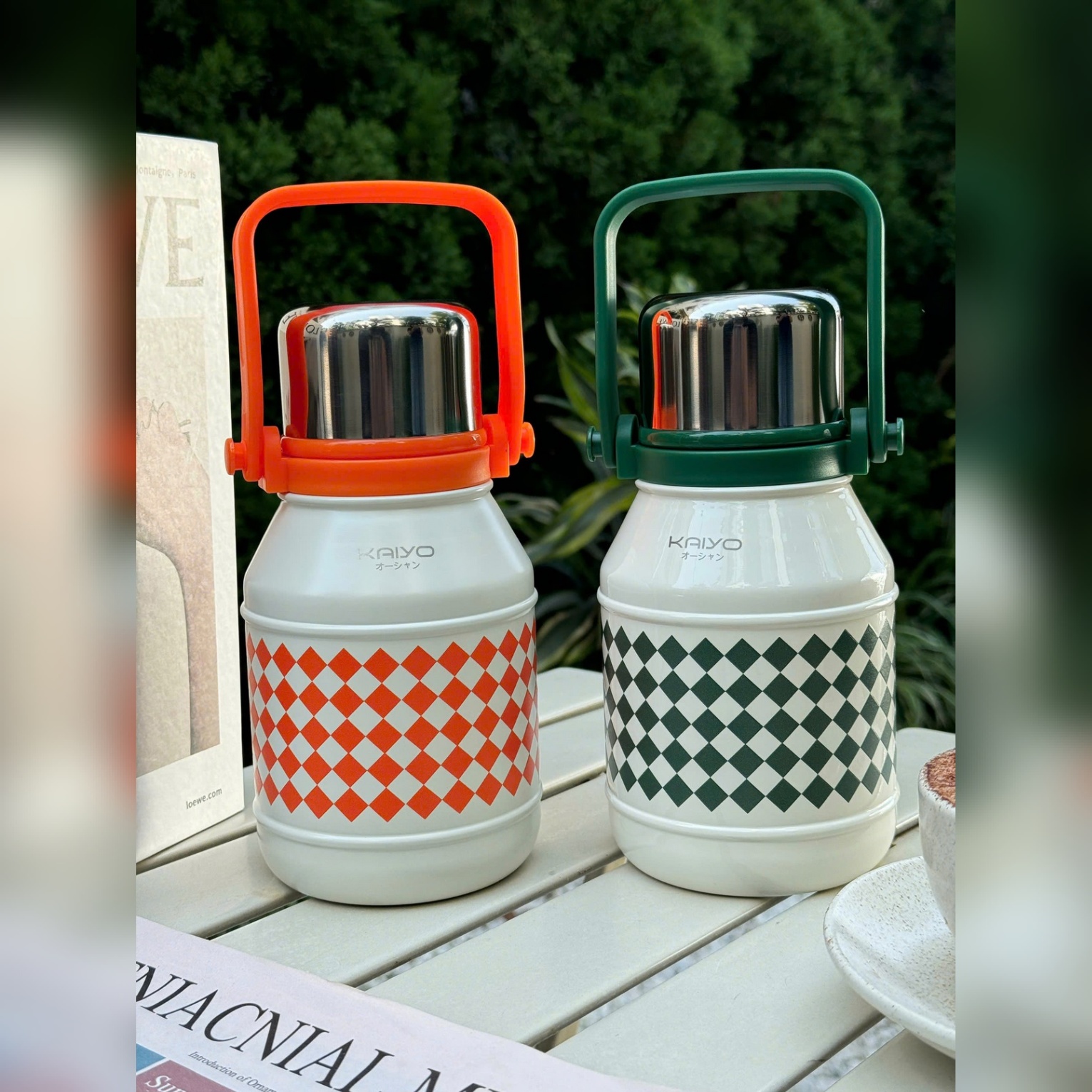 Bình giữ nhiệt Kaiyo 2 lớp inox dung tích 800ml, màu cam