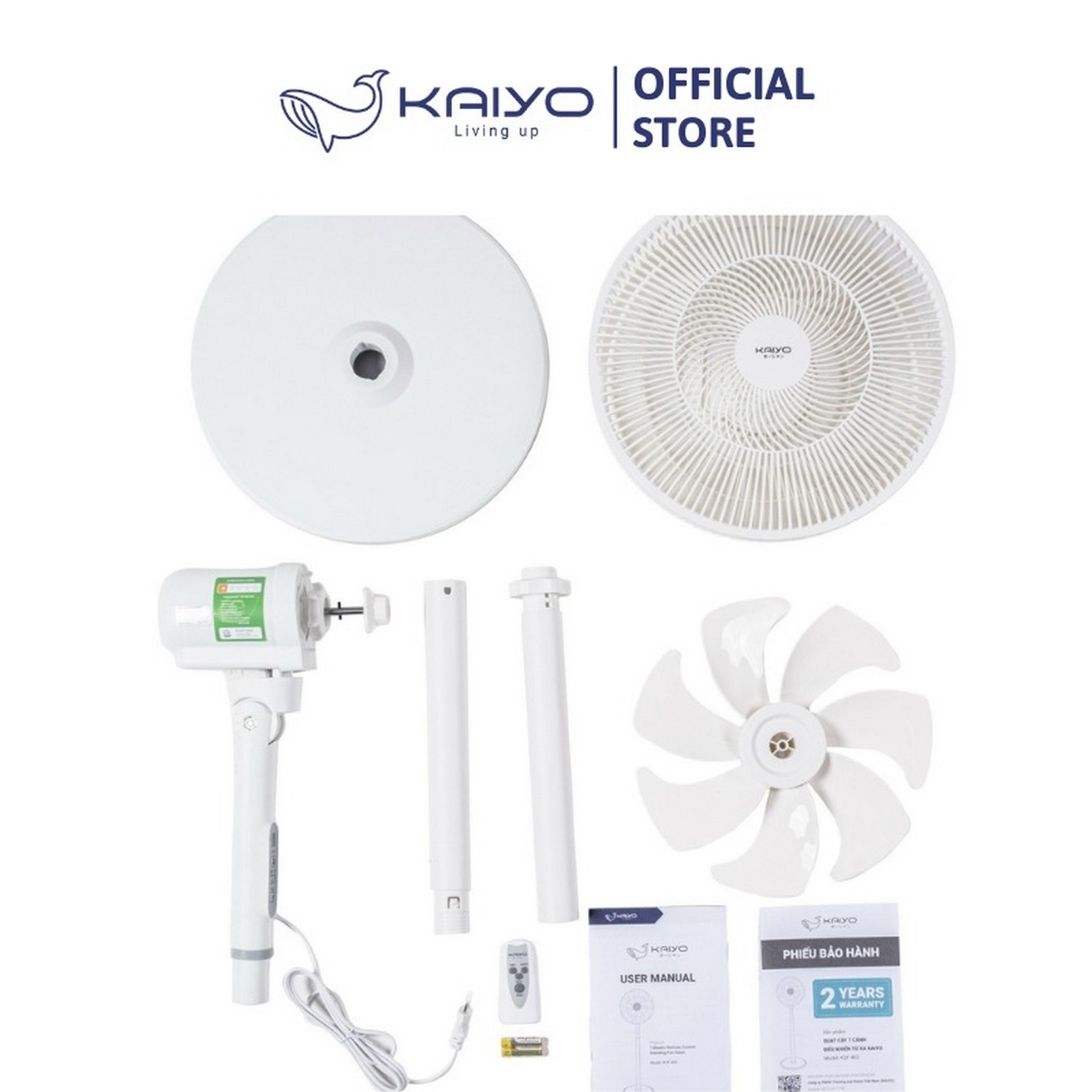 Quạt cây 7 cánh điều khiển từ xa Kaiyo