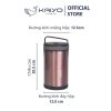 Hộp cơm giữ nhiệt Kaiyo dung tích 1.700ml màu hồng Ruby