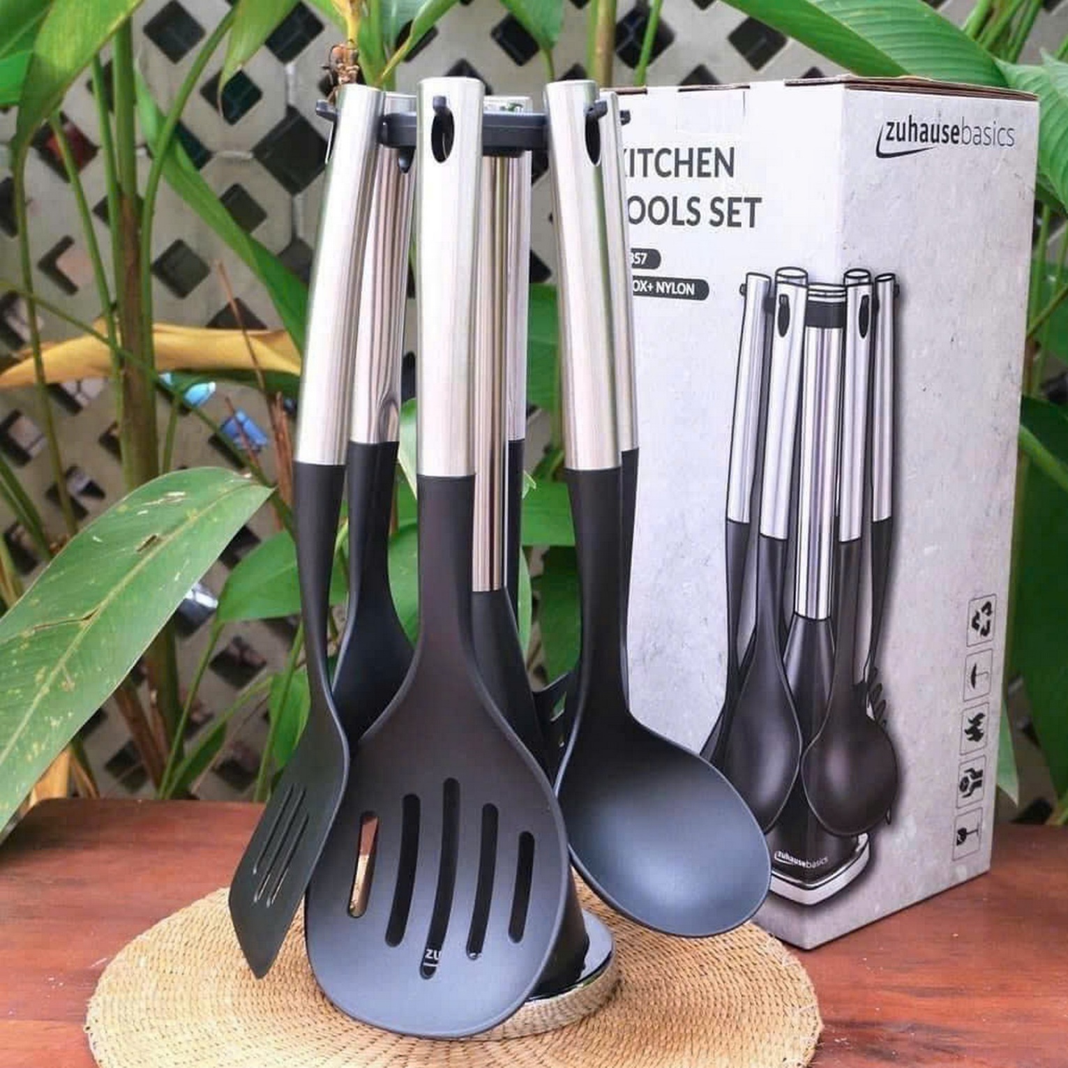 ZB57 - Bộ dụng cụ nhà bếp 7 món Silicone hiệu: ZUHAUSE BASICS