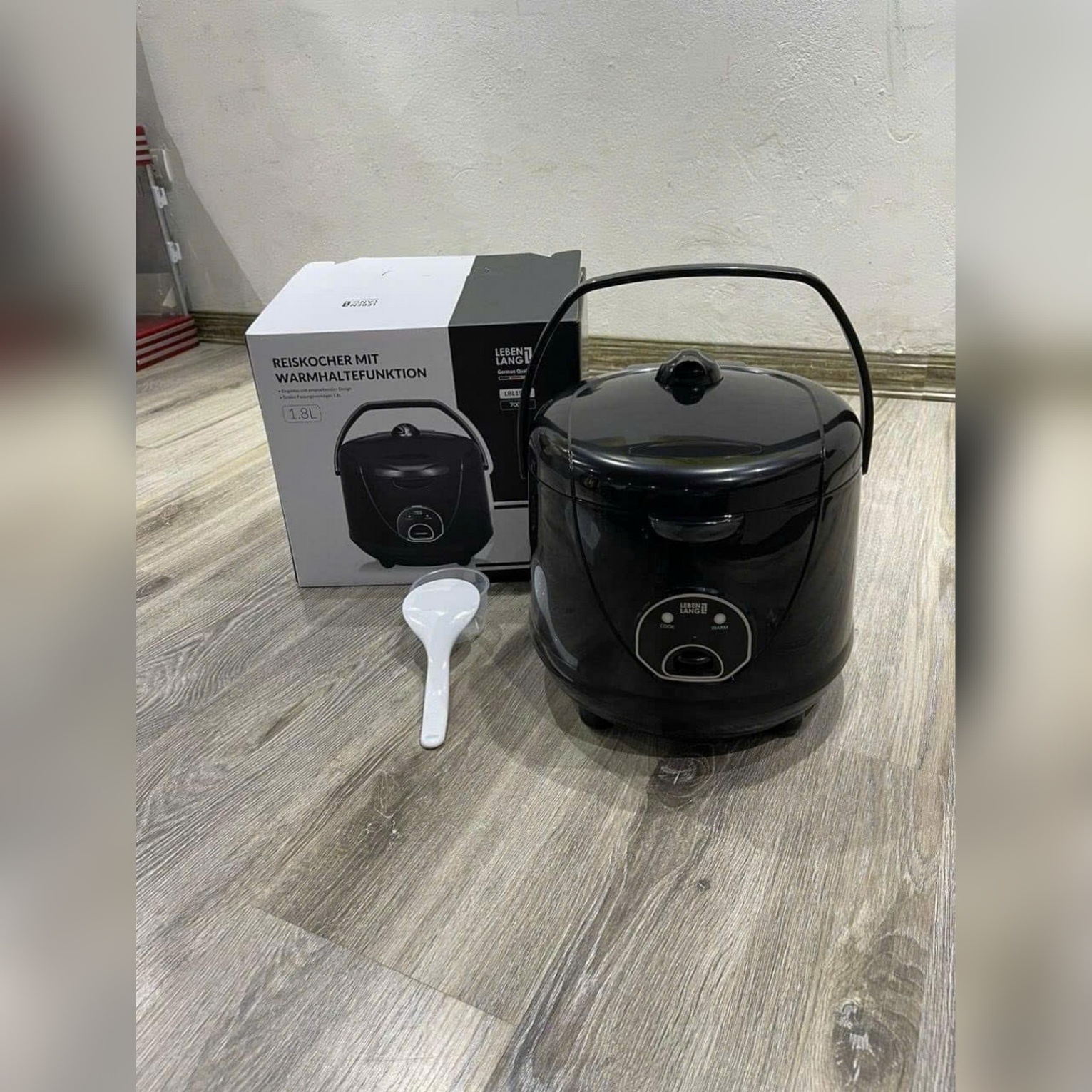 LBL1936RED-Nồi cơm điện Lebenlang 1.8L 700W màu đỏ