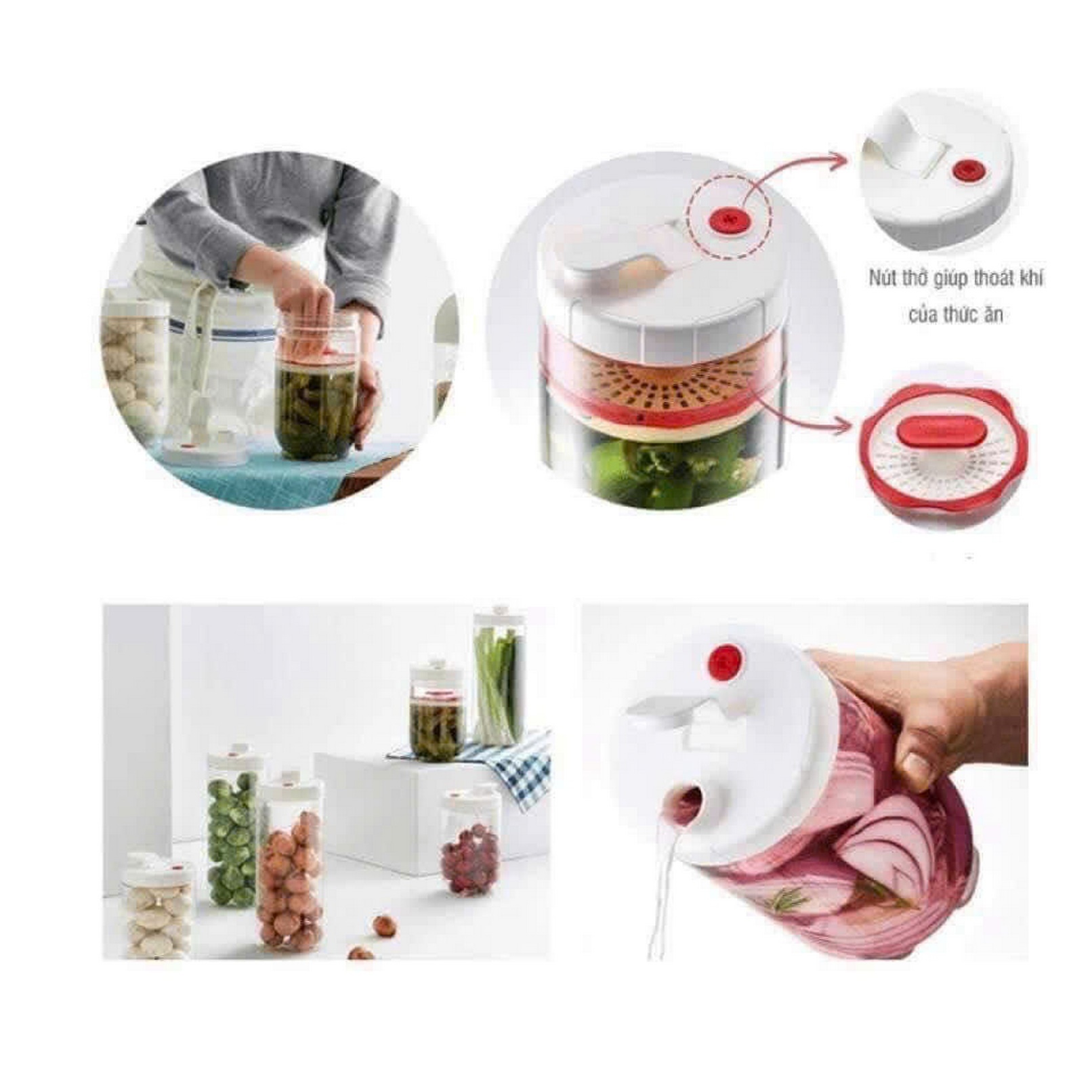 INL412W-Hộp muối dưa cà Interlock-1.3L