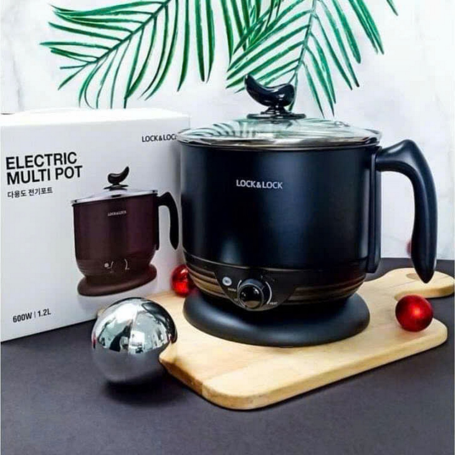 EJP316BLK - Nồi điện đa năng Lock&lock Multi Pot 1,2L, 220V, 50Hz,600W - Màu Đen