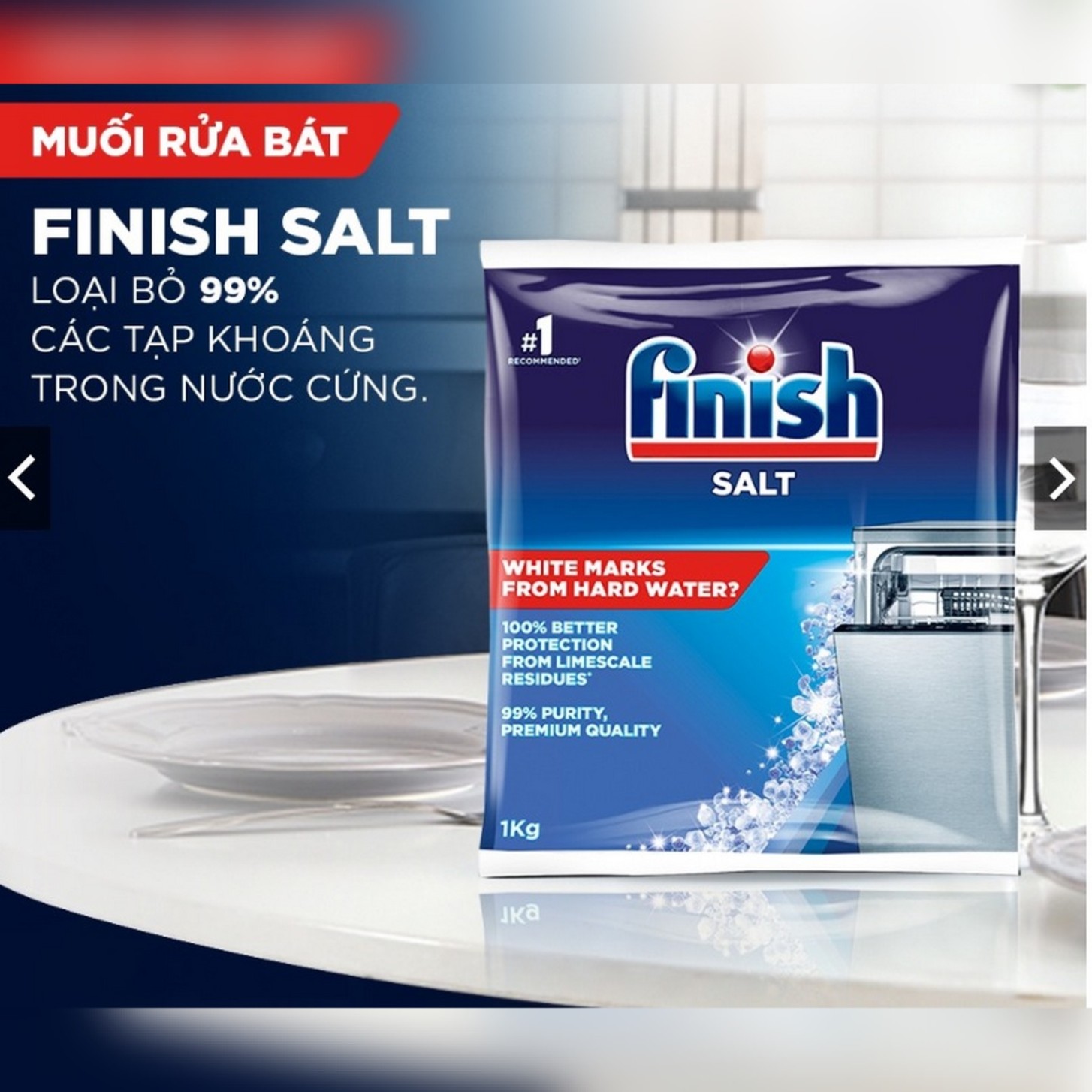 Muối rửa bát Finish 1kg