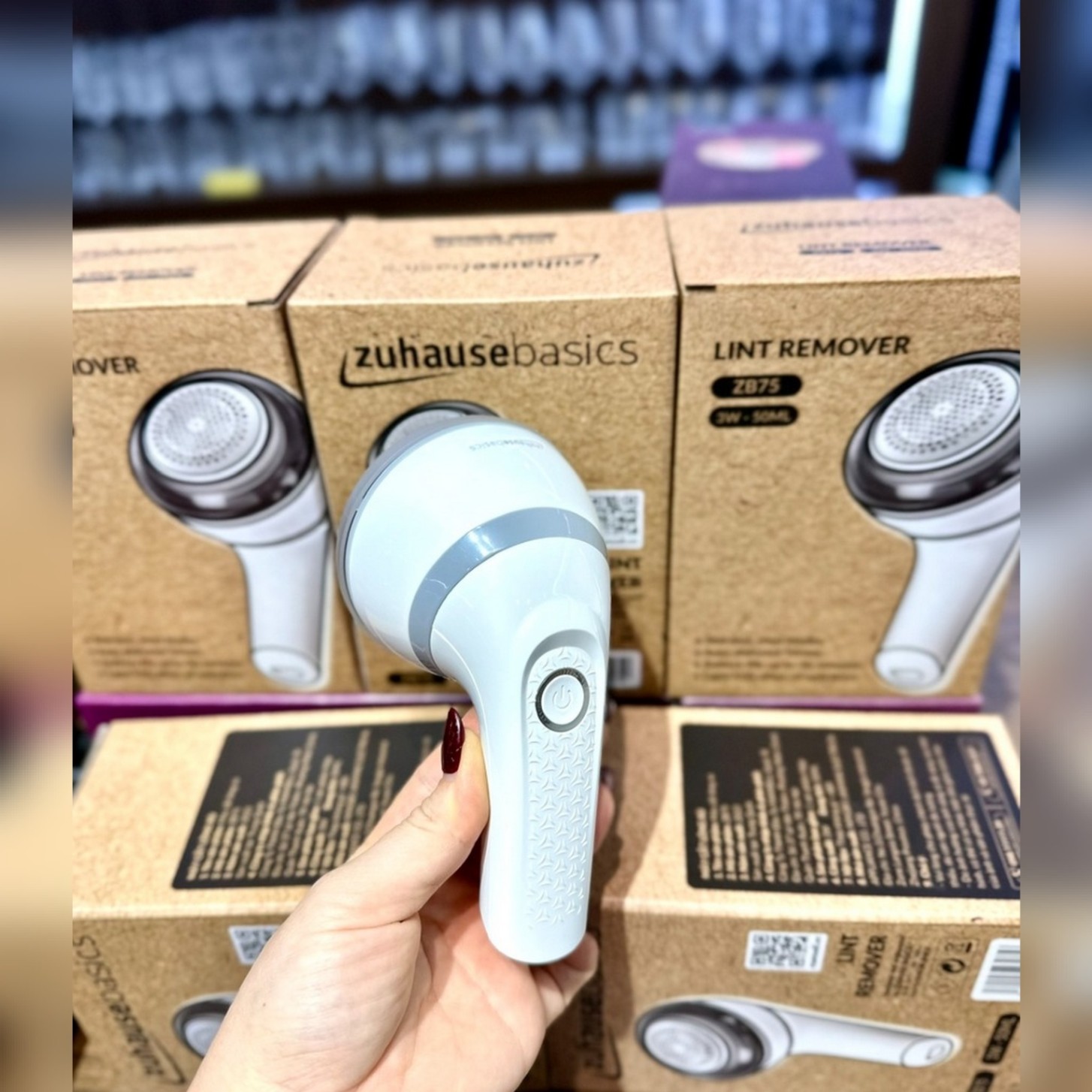 ZB75 - Máy cắt lông xù cầm tay, dùng cắt lông xù trên quần áo, sử dụng trong gia đình, công suất: 3W,dung tích 50ml, Hiệu Zuhause Basics. Mới 100%