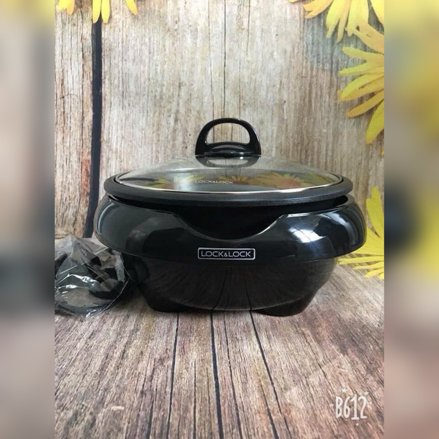 EJP331BLK - Nồi điện đa năng L&L DSA-8280A, 28cm, 5L, AC220-240V, 50/60HZ, 1350-1650W - Màu đen