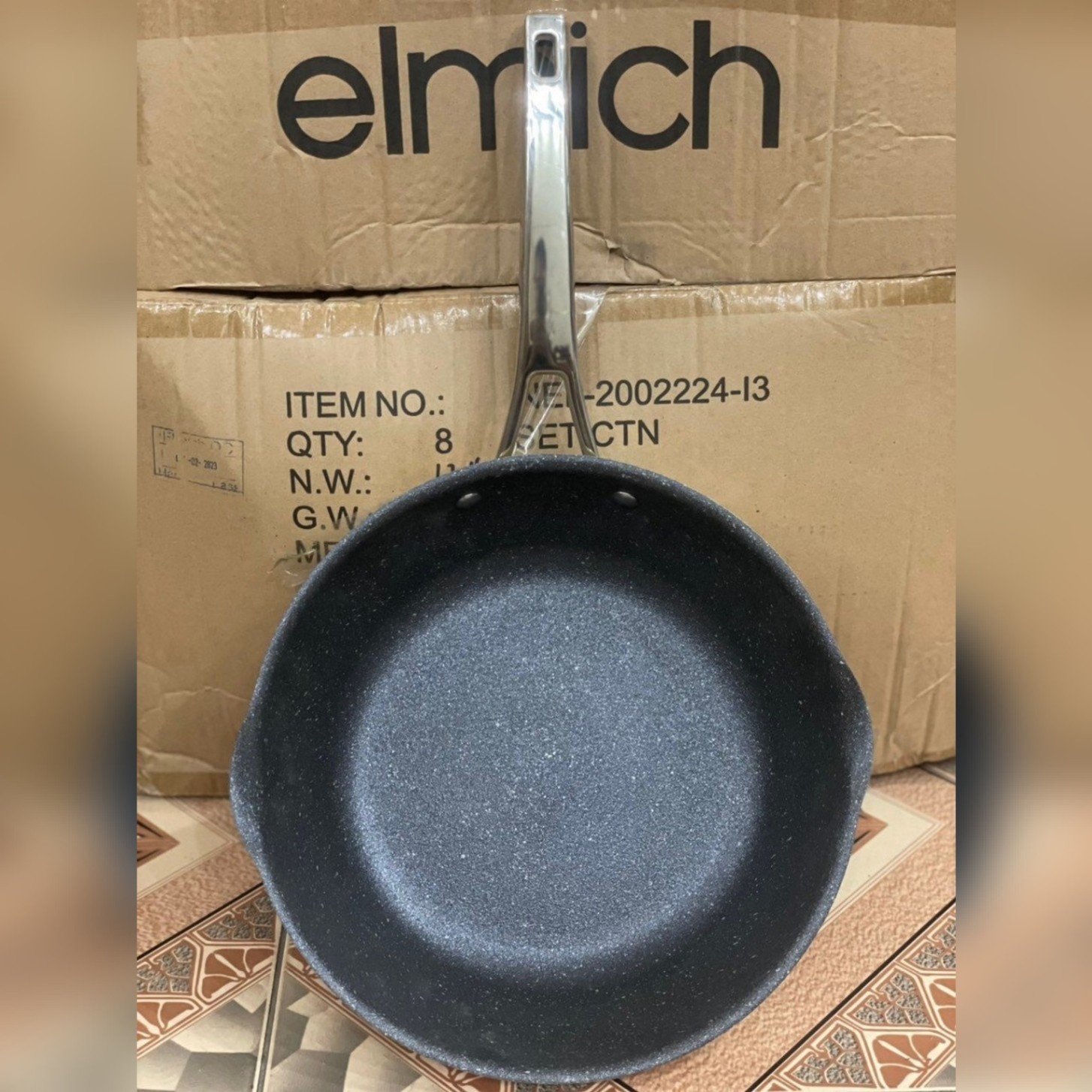 Chảo chống dính Full induction Elmich size 20cm