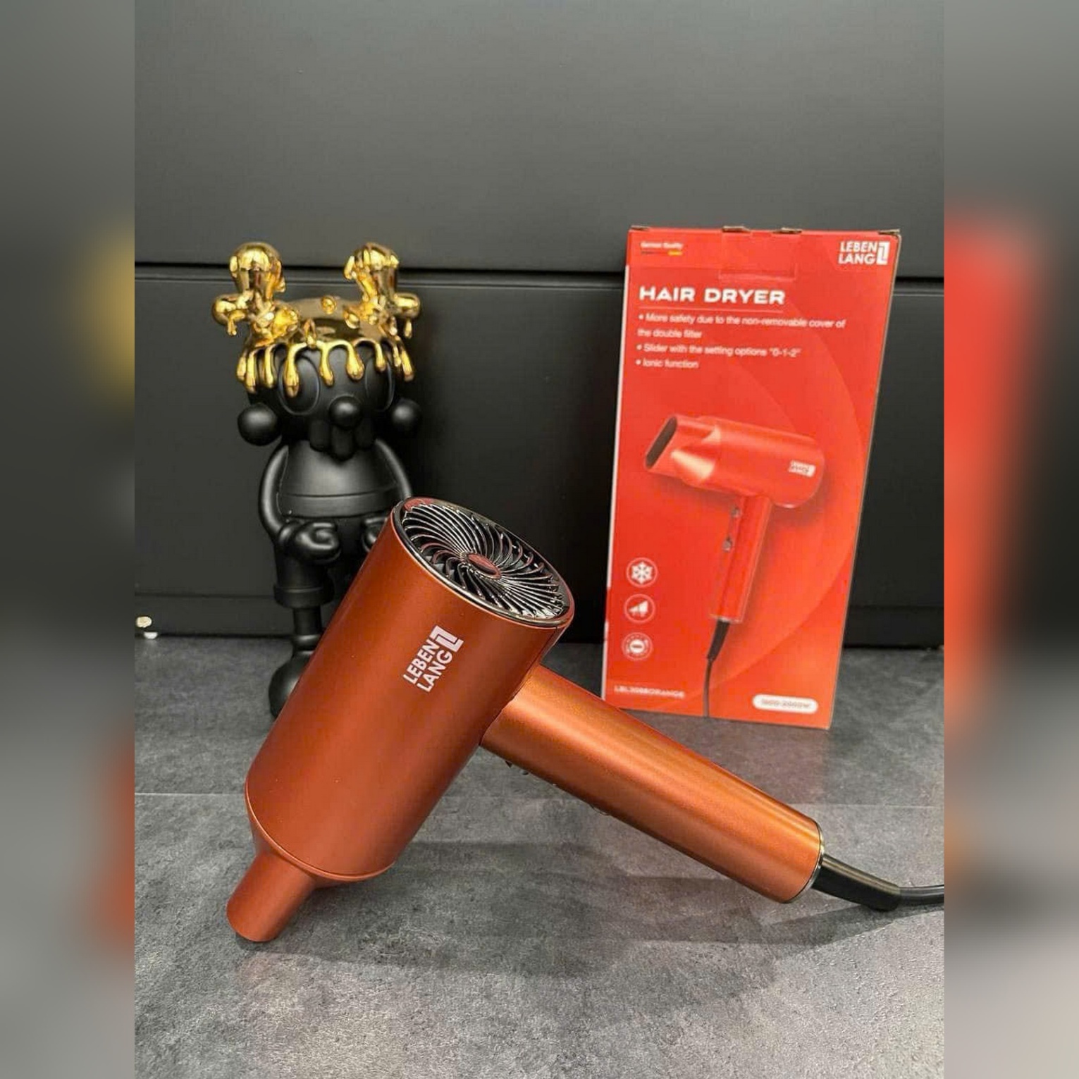 LBL3088ORANGE - Máy sấy tóc Lebenlang (220-240v) (màu cam)