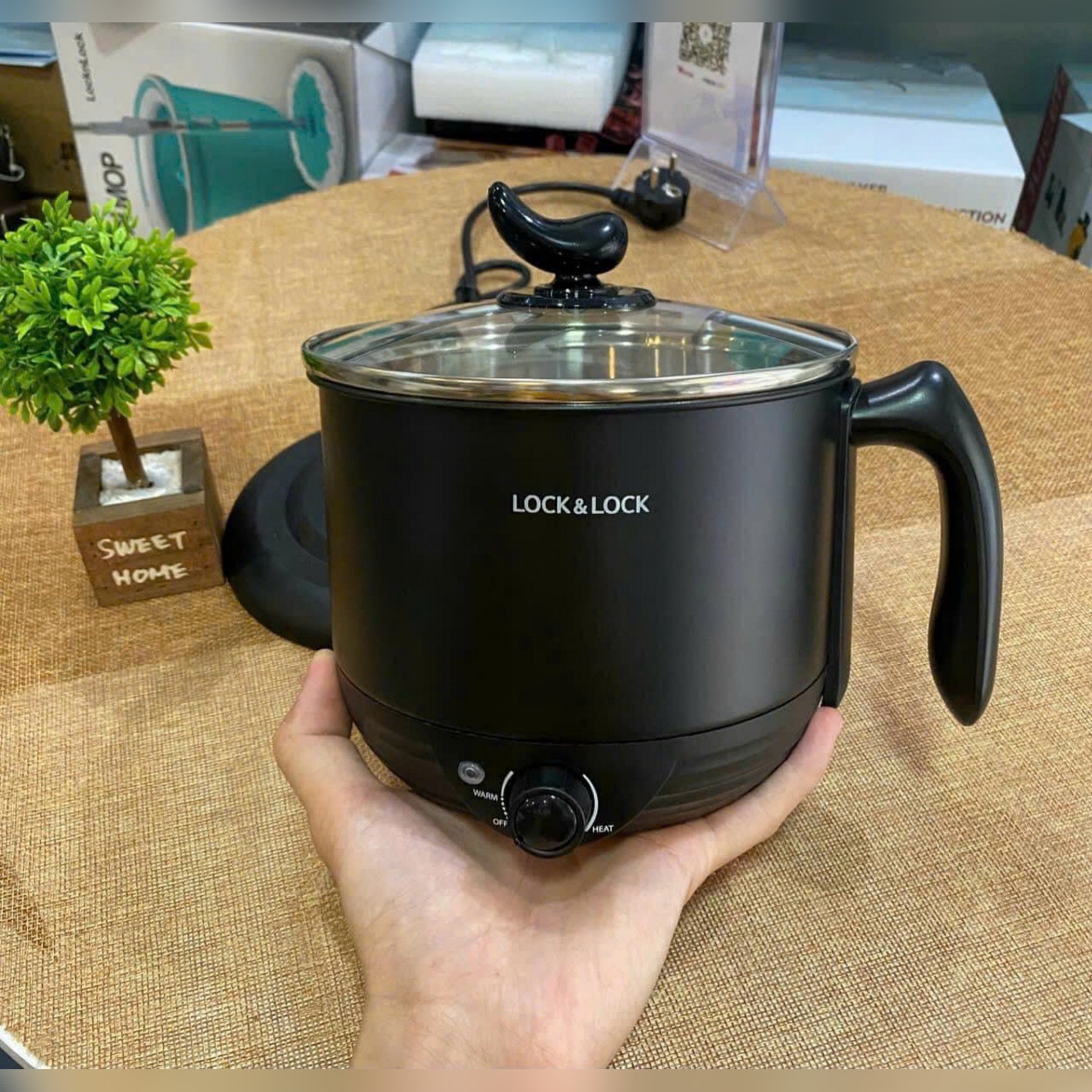 EJP316BLK - Nồi điện đa năng Lock&lock Multi Pot 1,2L, 220V, 50Hz,600W - Màu Đen