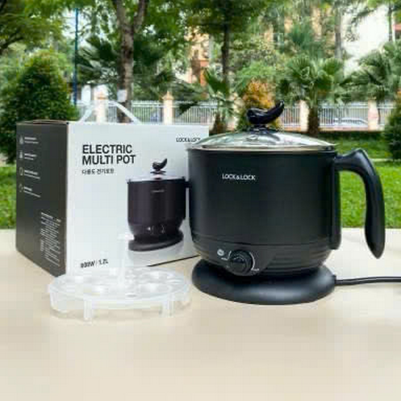 EJP316BLK - Nồi điện đa năng Lock&lock Multi Pot 1,2L, 220V, 50Hz,600W - Màu Đen